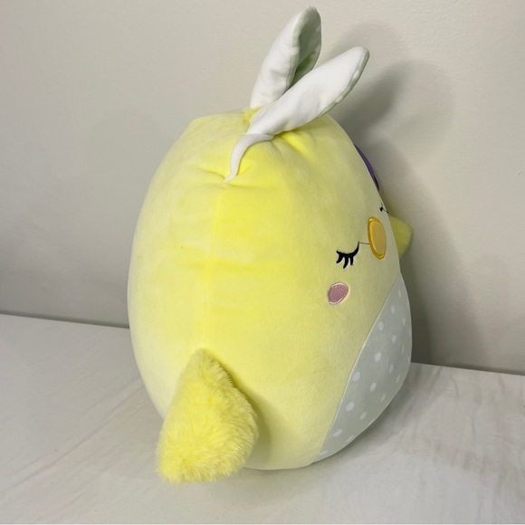 Squishmallows Easter 12" Aimee the Chick Plush Stuffed Animal Bunny Ears Spring - Picture 2 of 9